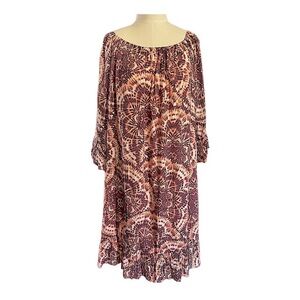 Zac&Rachel Tie Dye Bohemian Peasant Dress Size 1X